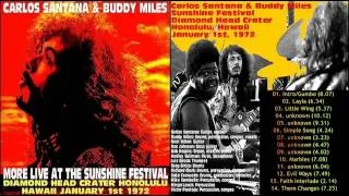 Carlos Santana & Buddy Miles 1972 Sunshine Festival, Waikiki