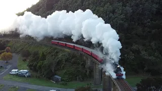 Ab 608 and the Marlborough Flyer's Kekerungu Steam Train