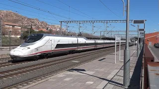 Talgo Avril S112.601 (prototipo G3) en pruebas Madrid-Sevilla pasando por Puertollano.