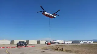 Billings Flying Service CH-47 Chinook, "416 FIRE" Operations at Durango Airport 6-2-2018 *READ DESC*