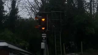 I can see the orange signal move up to orange signal at Barnes Bridge