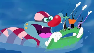Oggy and the Cockroaches - Oggy learns to swim or not (S07E33) CARTOON | New Episodes in HD