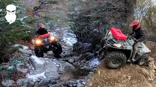 Idaho Backcountry - Winter ATV ride to an old ghost town