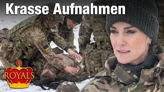 Diese Bilder schocken: Herzogin Kate beim Militärtraining • PROMIPOOL