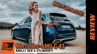 Mercedes-AMG C 43 im Fahrbericht (2022) Knallt der 4-Zylinder?! Test | Review | Preis | T-Modell