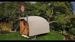 Conestoga bicycle camper