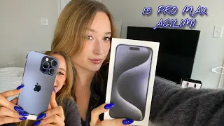 IPHONE 15 PRO MAX ALDIM || açılımı