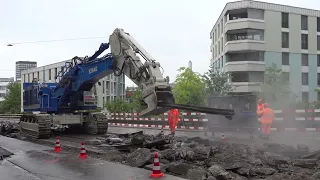 KIBAG Gleisabbruch Hönggerstrasse 23.07.2022