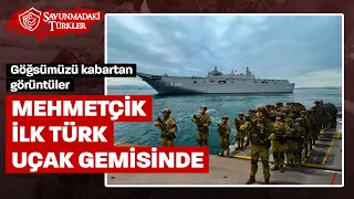İlk Türk uçak gemisi donanmada: Deniz piyadeleri çıkarma yapmaya başladı