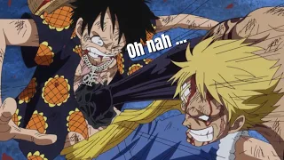 Every time Luffy got FOLDED