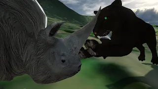 Ice Age : The journey of Sabertooth Black Panther!  - Animal Revolt Battle Simulator