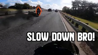 Ninja ZX6R Backroad Runs w/ Squad Pt. 2 | MOTOVLOG 004