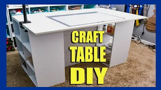 DIY Craft Desk ~ So Much Storage!!!