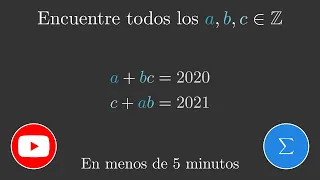 Olimpiadas de matemáticas - Ejercicio de álgebra