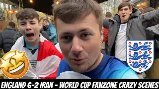 England 6-2 Iran - WORLD CUP FANZONE CHAOS !!!!!!