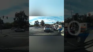Driver With Astoundingly Low Intelligence Doesn't Think Things Through #shortvideo