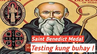 ST BENEDICT kong medalyon buhay na buhay dahil sa pag ikot nito ng mabilis 😱