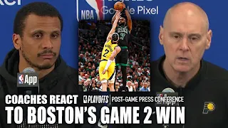 Joe Mazzulla & Rick Carlisle react to Celtics' Game 2 win over the Pacers | NBA on ESPN