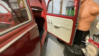 VW Bug Door Panels and Wiring Harness Removed