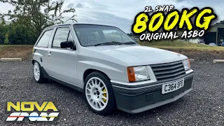 THIS 800KG 2L REDTOP SWAPPED 1986 VAUXHALL NOVA SPORT IS SAVAGE