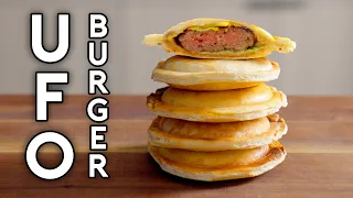 How to Make the UFO Burger from Korea | Street Food with Senpai