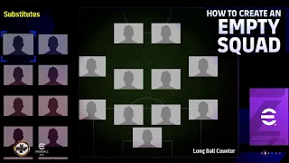 eFootball 2024 How to create an EMPTY Squad slot on Dream Team.