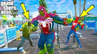 ÖRÜMCEK ADAM OLUYORUZ VE SPOR SALONUNDA VÜCUT GELİŞTİRİYORUZ!(HULKA DÖNÜŞTÜK!) - GTA 5