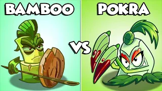 Plants Vs Zombies 2 Bamboo Spartan vs Pokra