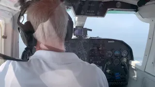 Ganzer 5minütiger Flug Wangerooge mit der Harlesiel Britten Norman Islander Inselflieger