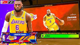 How to make the Lakers LeBron James the "KING" Replica build on NBA 2K23!