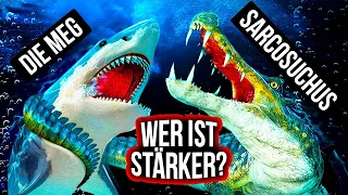 Was wäre wenn Megalodon vs. Riesenkrokodil: Epischer Kampf der Giganten!