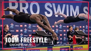 Simone Manuel and Torri Huske in EXCITING 100M Freestyle | 2024 TYR Pro Series Westmont