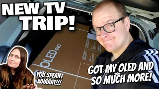 FINALLY BOUGHT A NEW TV! | LG OLED C2 TRIP, UNBOXING, AND MORE!