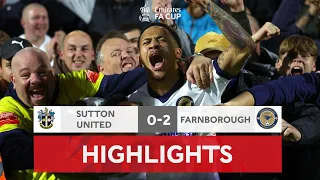 Sutton STUNNED By Two Late Boro Goals! | Sutton United 0-2 Farnborough | Emirates FA Cup 2022-23