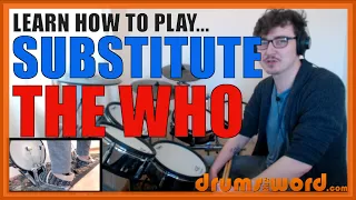 ★ Substitute (The Who) ★ Drum Lesson PREVIEW | How To Play Song (Keith Moon)