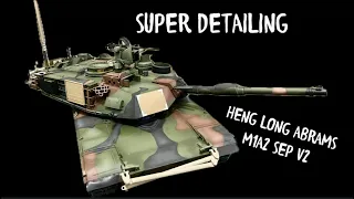 NEW Heng long Abrams M1A2 Sep V2 1/16th RC  7.0/7.1 NATO CAMO painting complete. A long video #howto