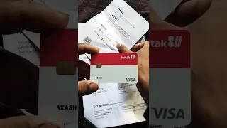 Kotak 811 Visa ATM card unboxing and review