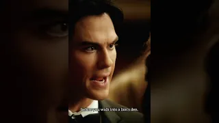 Damon over protective of Elena ...   #shorts #dangerous #vampire #trending #vampirediaries