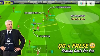 You will be Addicted to this Tactics 🫡 How this will Work? 😲 Quick Counter x False 9 🔥 PES EMPIRE •