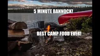 5 MINUTE BANNOCK ! | Best Camp Food Ever | Woodland Caribou Provincial Park