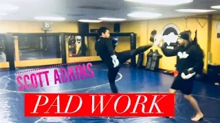 Scott Adkins Pad Work Dec 2017