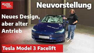 Neuvorstellung: Tesla Model 3 Facelift - IAA Mobility 2023 | auto motor und sport