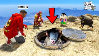 PENNYWISE Tries to KILL SHINCHAN using HIS EVIL POWER in GTA 5 ...( GTA 5 MODS)