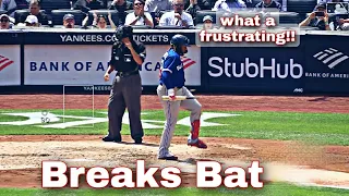 MLB - Frustration Breaks Bat