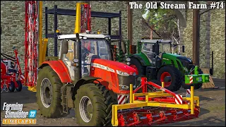 Collecting & Hauling Silage Bales. Mulching & Liming Grass Fields🔹#TheOldStreamFarm Ep.74🔹#FS22🔹#4K