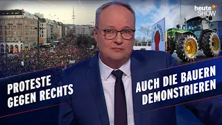 Fast eine Million Deutsche gehen auf die Straße – für die Demokratie | heute-show vom 26.01.2024