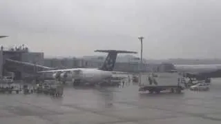 Aruna & Hari Sharma landing at Arlanda Airport by Swiss Air Flight LX1250 from Zurich Apr 05, 2014