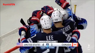 Game highlights: Usa - Canada 4-1 goals IIHF 2018 1080HD USA-CAN | RonttiFIN-Sports