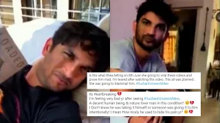 Sushant Singh Rajput's UNSEEN videos go VIRAL; netizens feel he looks UNWELL, slam Rhea Chakraborty