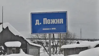 Деревня Пожня в феврале. 25 февраля 2022 г. Видеозарисовка.